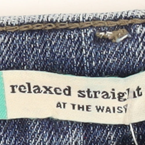 Lee Women’s Blue Relaxed Straight Leg Petite Jeans Size 14
