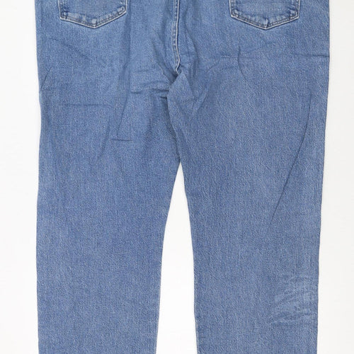 Wrangler Men's Blue Denim Straight Leg Jeans 44x30 Big & Tall