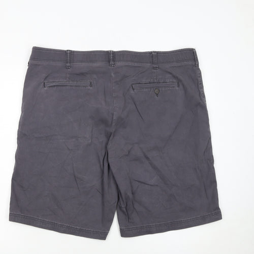 Lee Men’s Grey Chino Shorts Size 42 Regular Fit Stretch Cotton