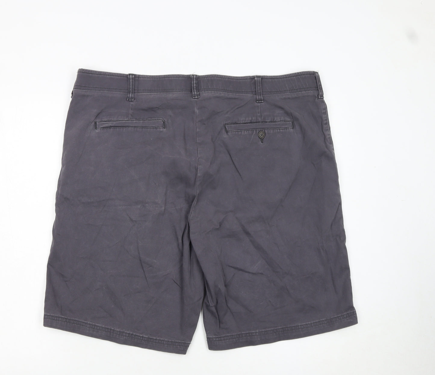 Lee Men’s Grey Chino Shorts Size 42 Regular Fit Stretch Cotton