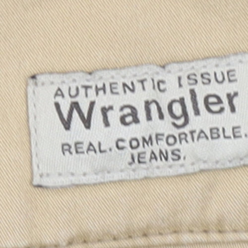 Wrangler Men's Beige Chino Shorts Size 38 Regular Fit Cotton Stretch