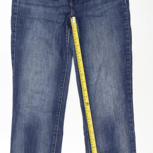 Levi Strauss Women's Blue Mid-Rise Boyfriend Jeans Size 6