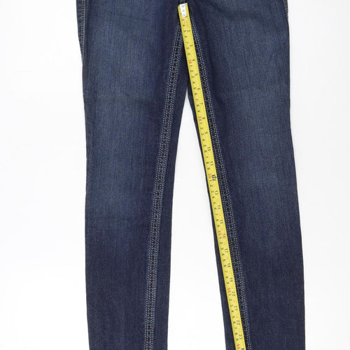 True Religion Women's Blue Skinny Low Rise Stretch Jeans Size 25