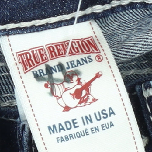 True Religion Women's Blue Skinny Low Rise Stretch Jeans Size 25