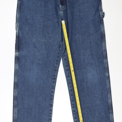 Dickies Men's Blue 38x32 Straight Leg Denim Jeans