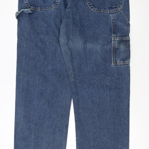 Dickies Men's Blue 38x32 Straight Leg Denim Jeans