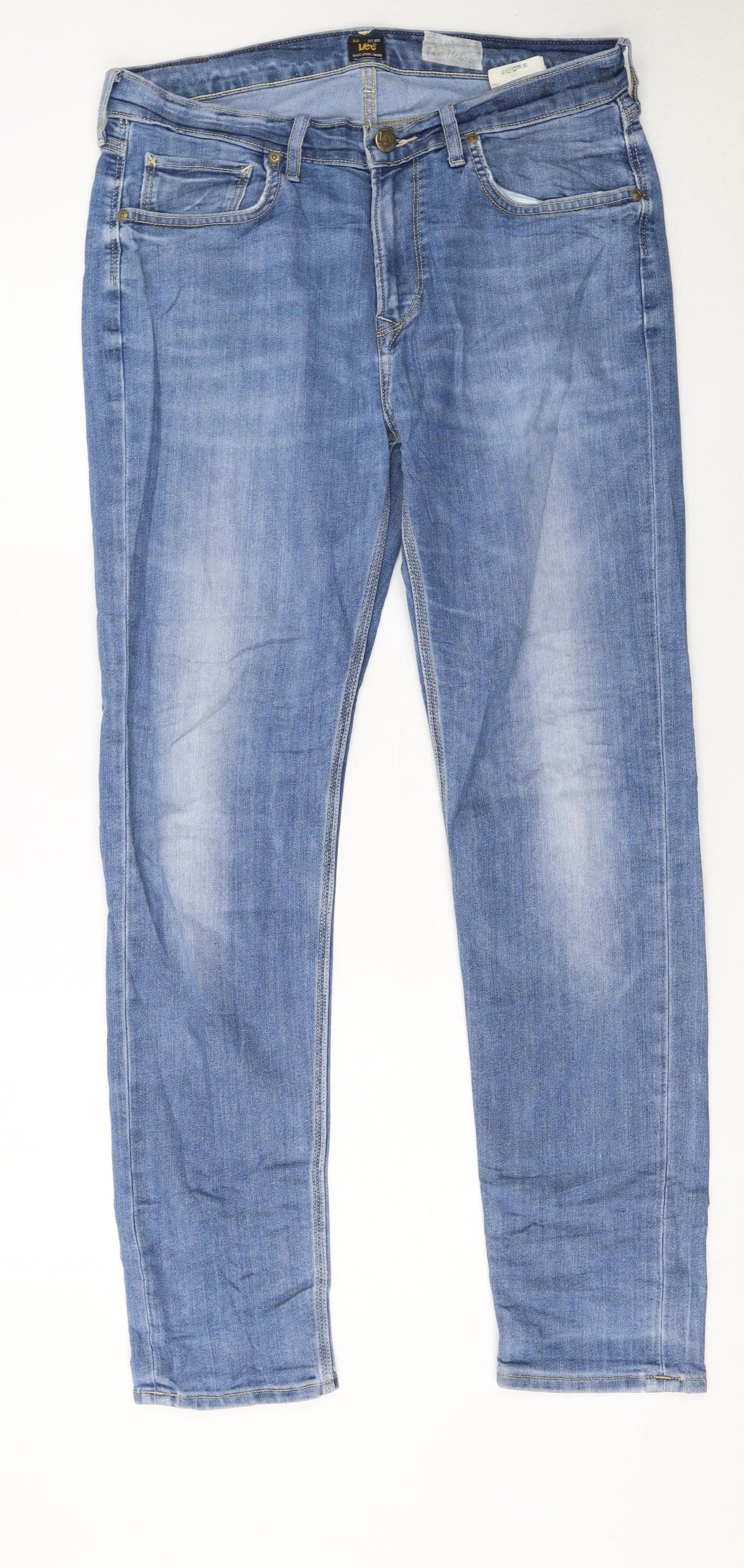Lee Men’s Blue Straight Leg Jeans W33 L32 Denim Classic Fit