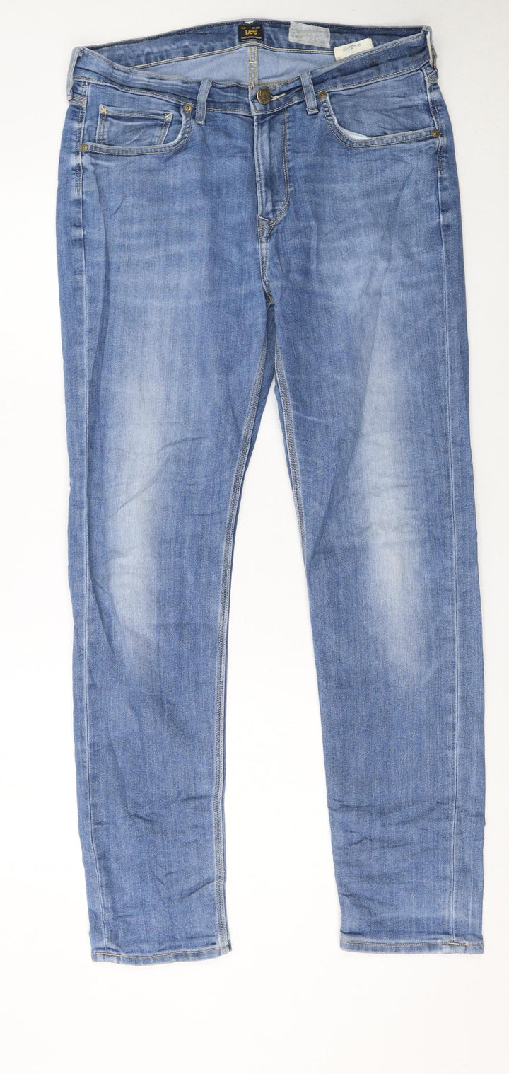Lee Men’s Blue Straight Leg Jeans W33 L32 Denim Classic Fit