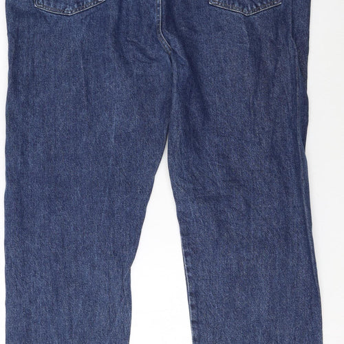 Wrangler Men’s Blue 44x30 Regular Fit Straight Denim Jeans