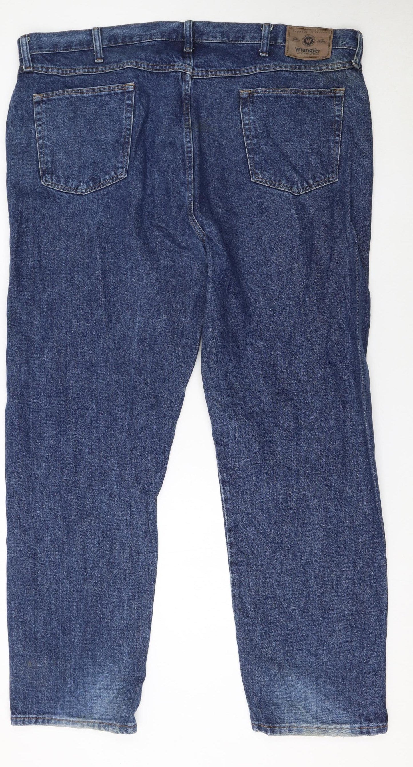 Wrangler Men’s Blue 44x30 Regular Fit Straight Denim Jeans
