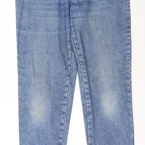 Lee Cooper Womens Blue 16 High Rise Mom Jeans 100% Cotton Denim