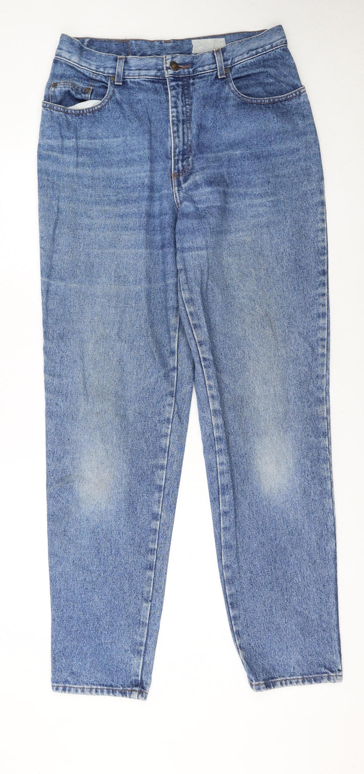 Lee Cooper Womens Blue 16 High Rise Mom Jeans 100% Cotton Denim