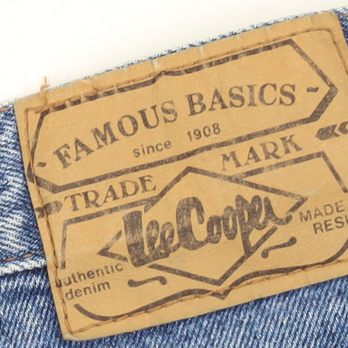 Lee Cooper Womens Blue 16 High Rise Mom Jeans 100% Cotton Denim