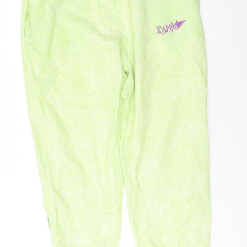 Kappa Women's Green Jogger Trousers Small 100% Polyamide Made in Italy