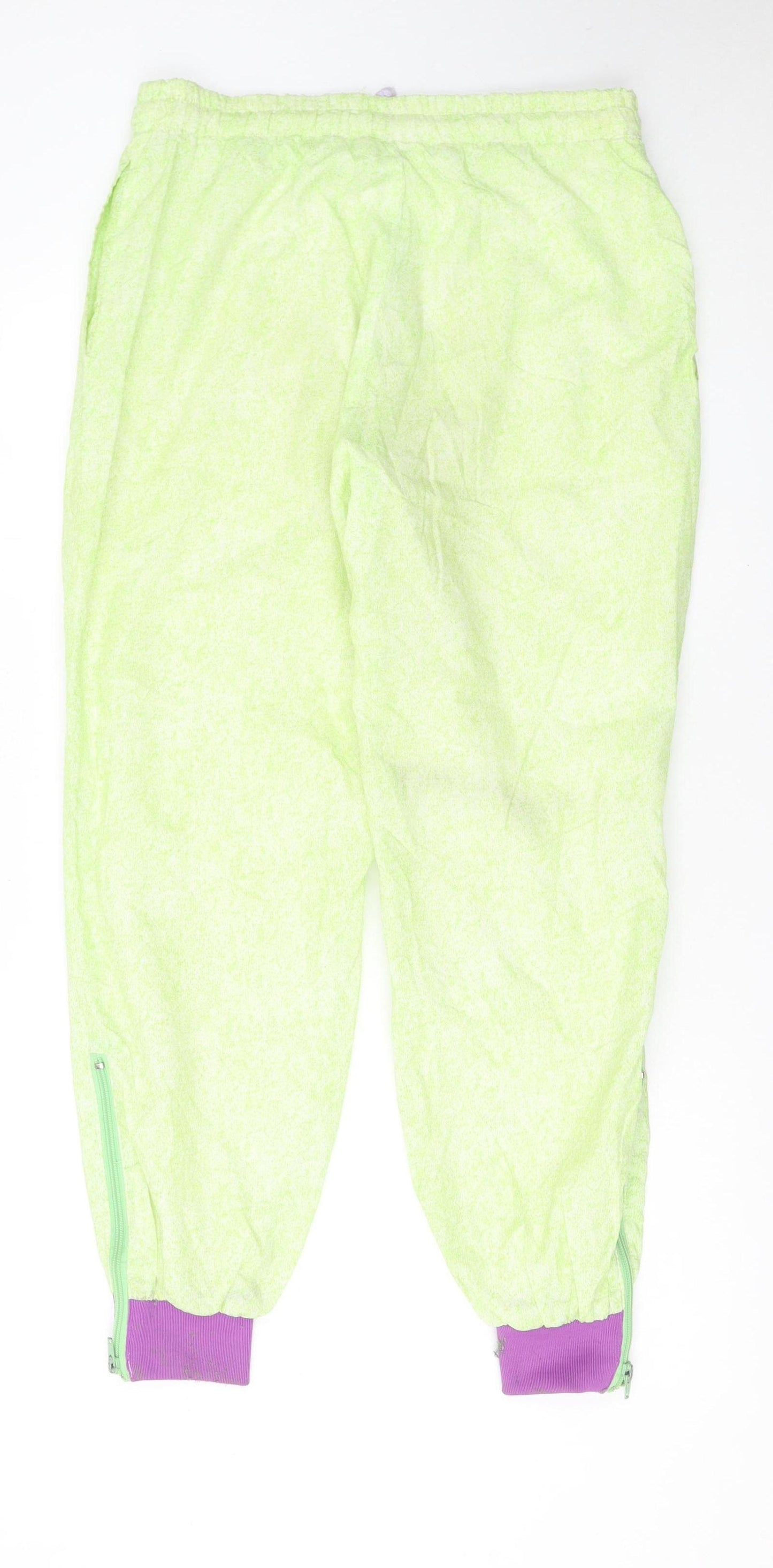 Kappa Women's Green Jogger Trousers Small 100% Polyamide Made in Italy