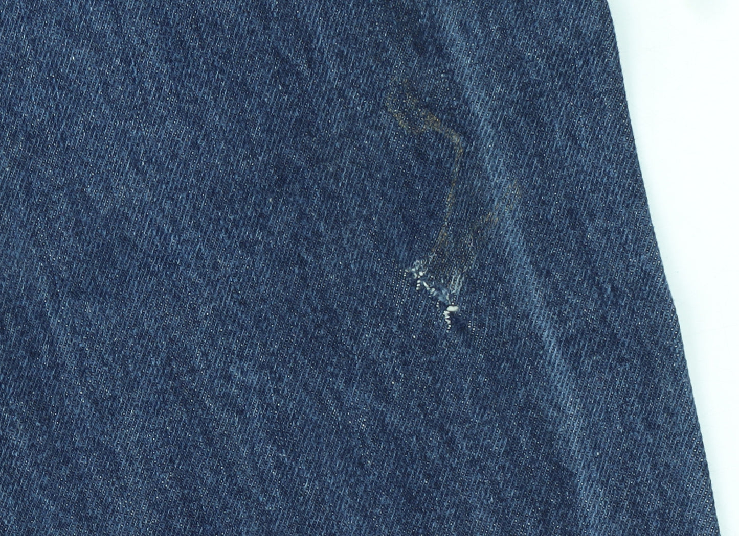 Levi Strauss Men's Blue 36x34 Regular Fit Straight Denim Jeans