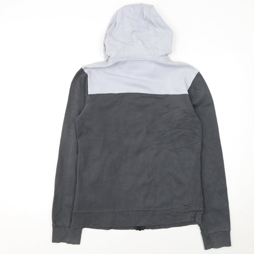 Nike Women’s Grey Full Zip Hoodie Small Cotton Blend Lined