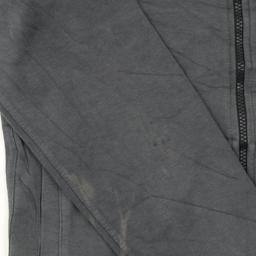 Nike Women’s Grey Full Zip Hoodie Small Cotton Blend Lined