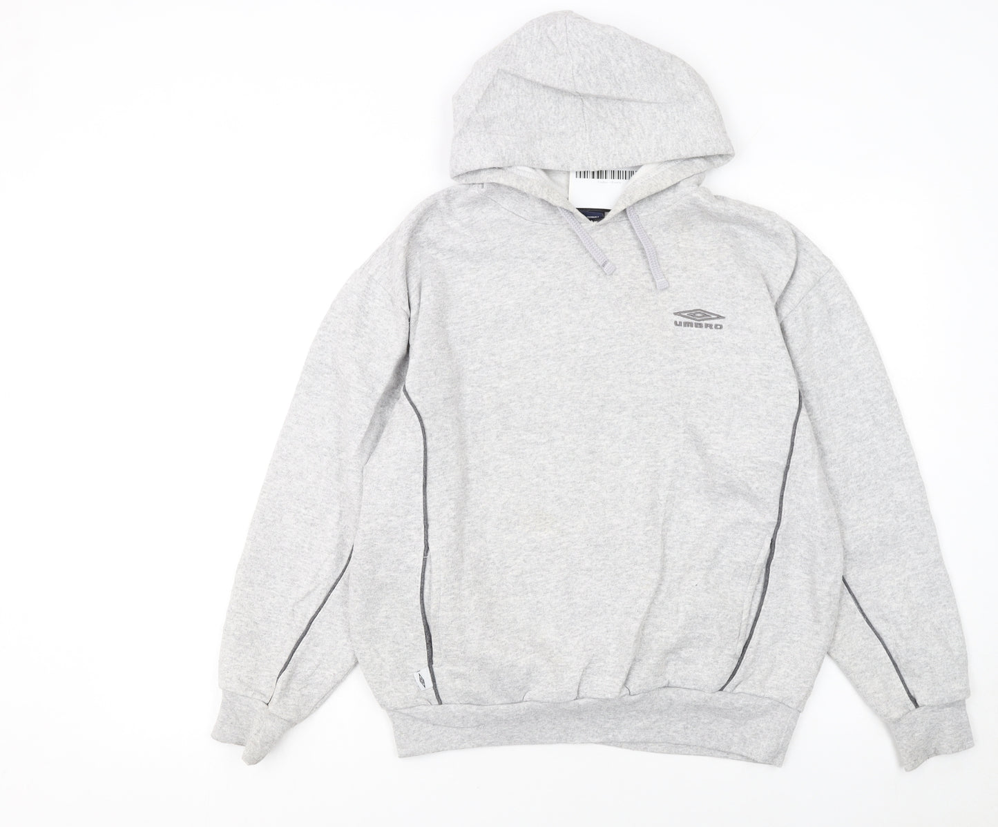 Umbro Boys Grey Pullover Hoodie 158cm Regular Fit Fleece Sportswear