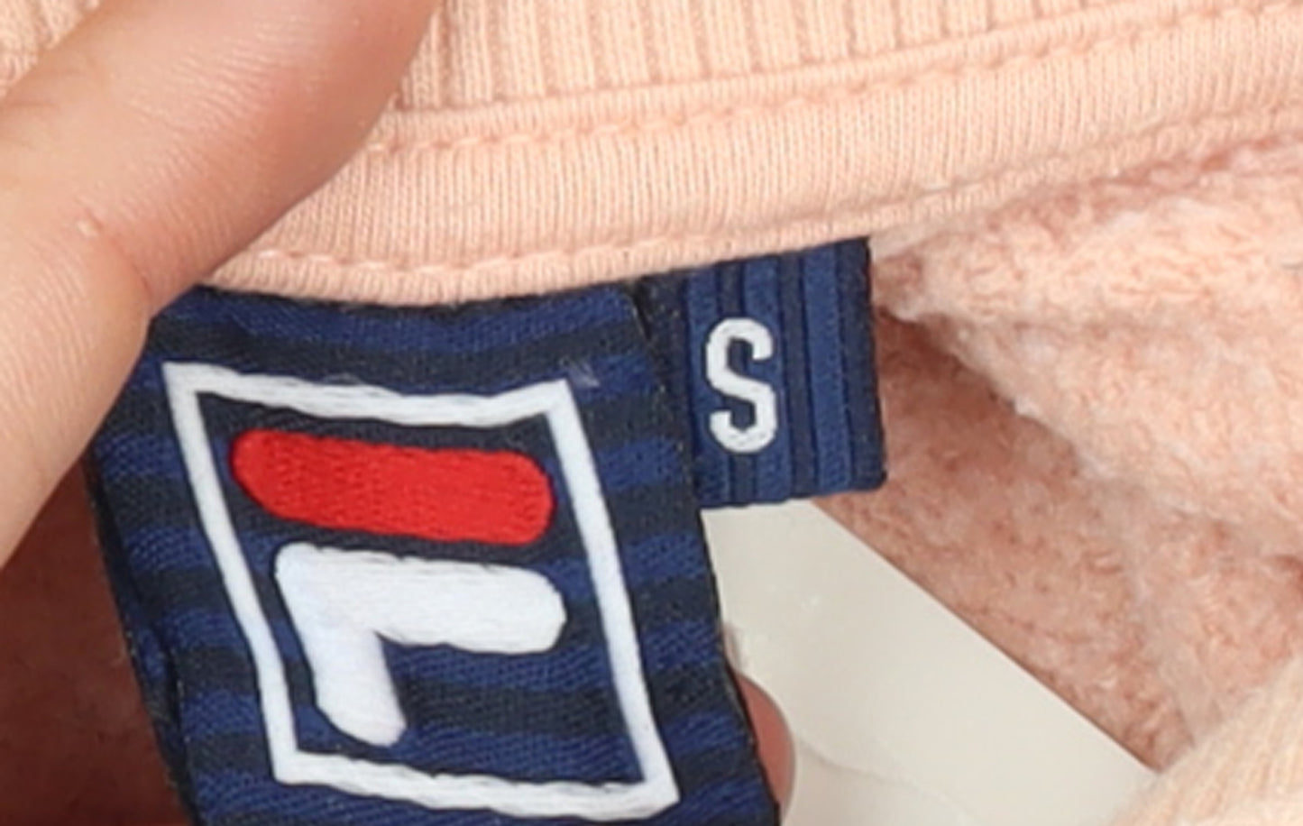 FILA Womens Pink Colourblock Leopard Logo Pullover Sweatshirt S