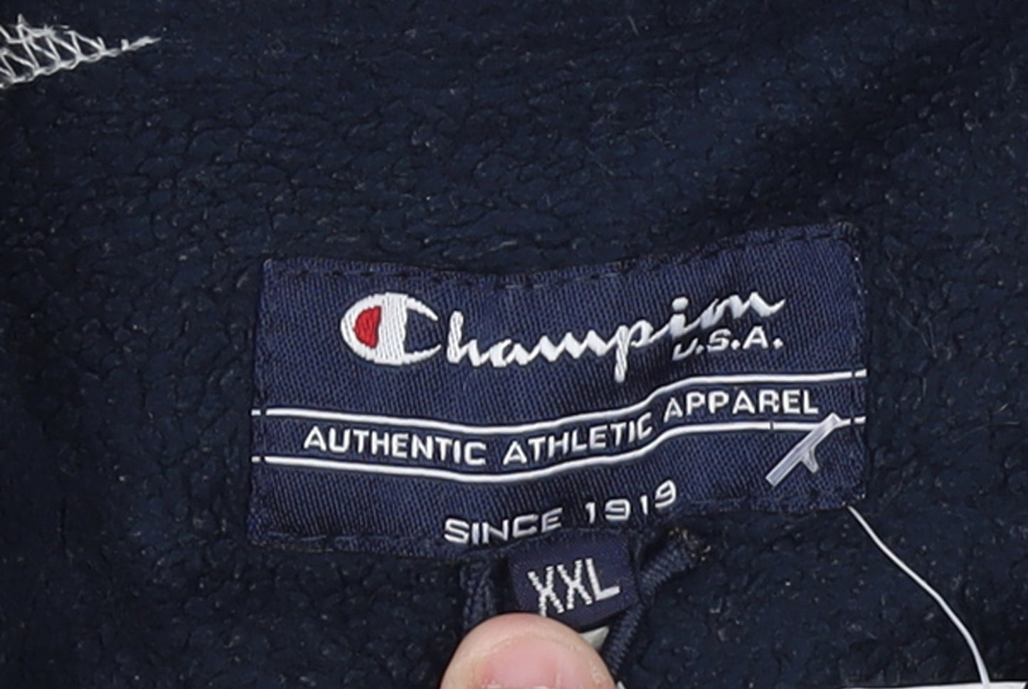 Champion Mens Grey 2XL Fleece 1/4 Zip Pullover Sweatshirt