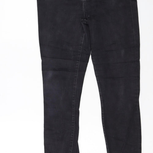 Tommy Hilfiger Womens Black Skinny Jeans Size 12 Regular Fit