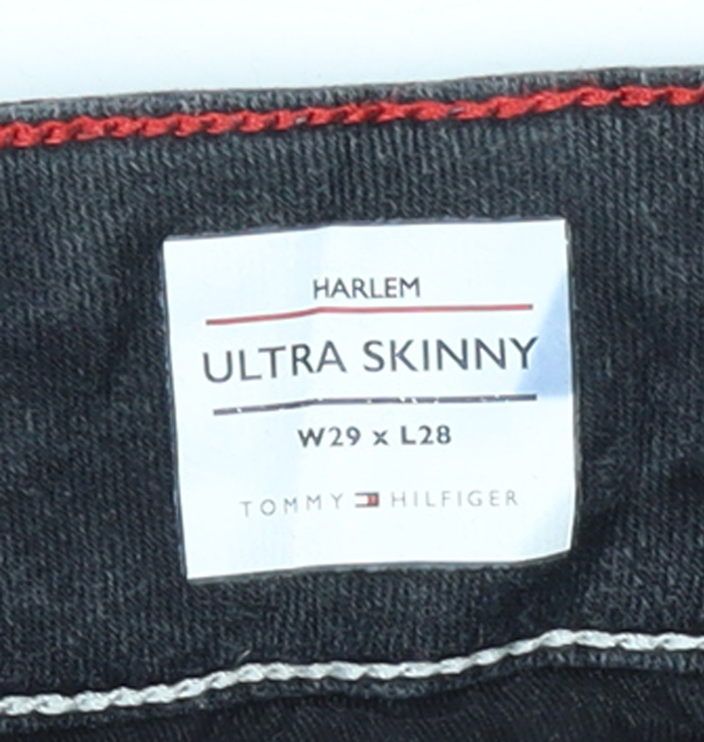 Tommy Hilfiger Womens Black Skinny Jeans Size 12 Regular Fit