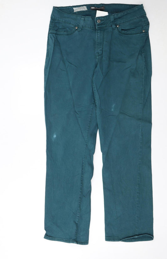 Levi's Men's Green Straight Denim Jeans W32 L32 Regular Fit