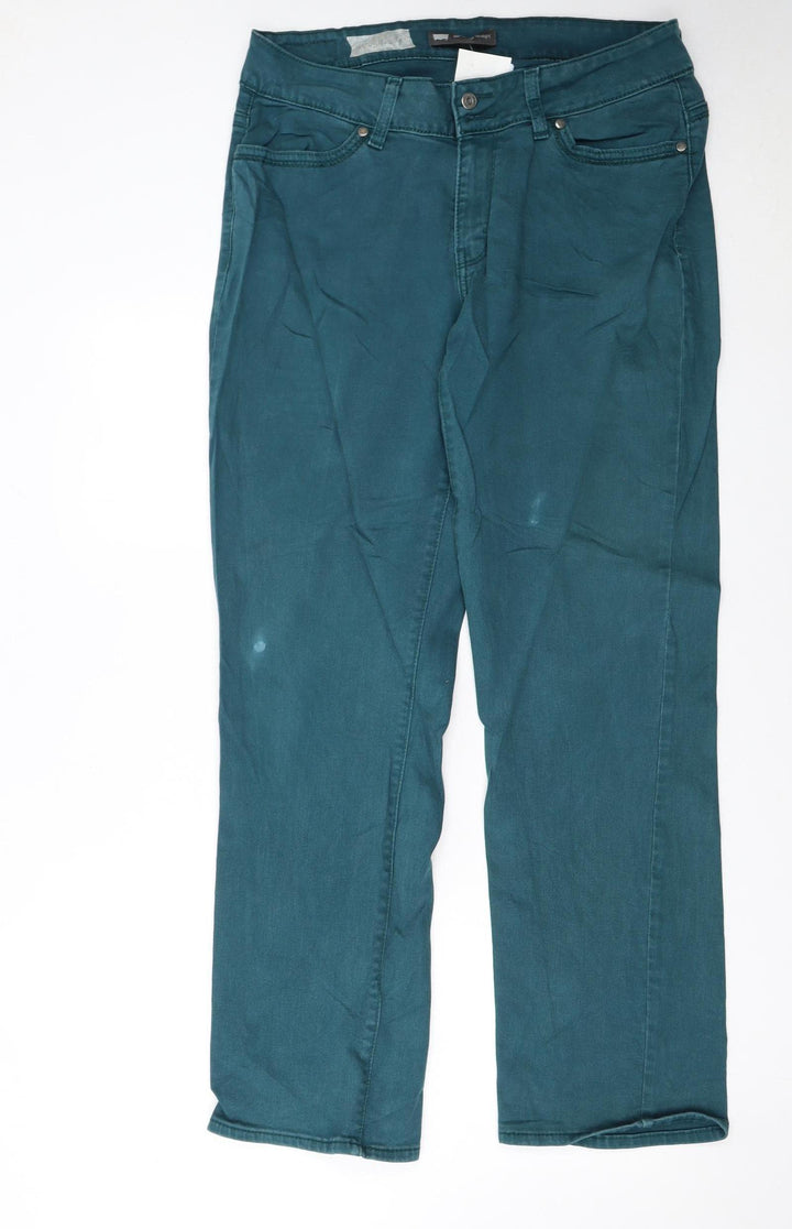 Levi's Men's Green Straight Denim Jeans W32 L32 Regular Fit