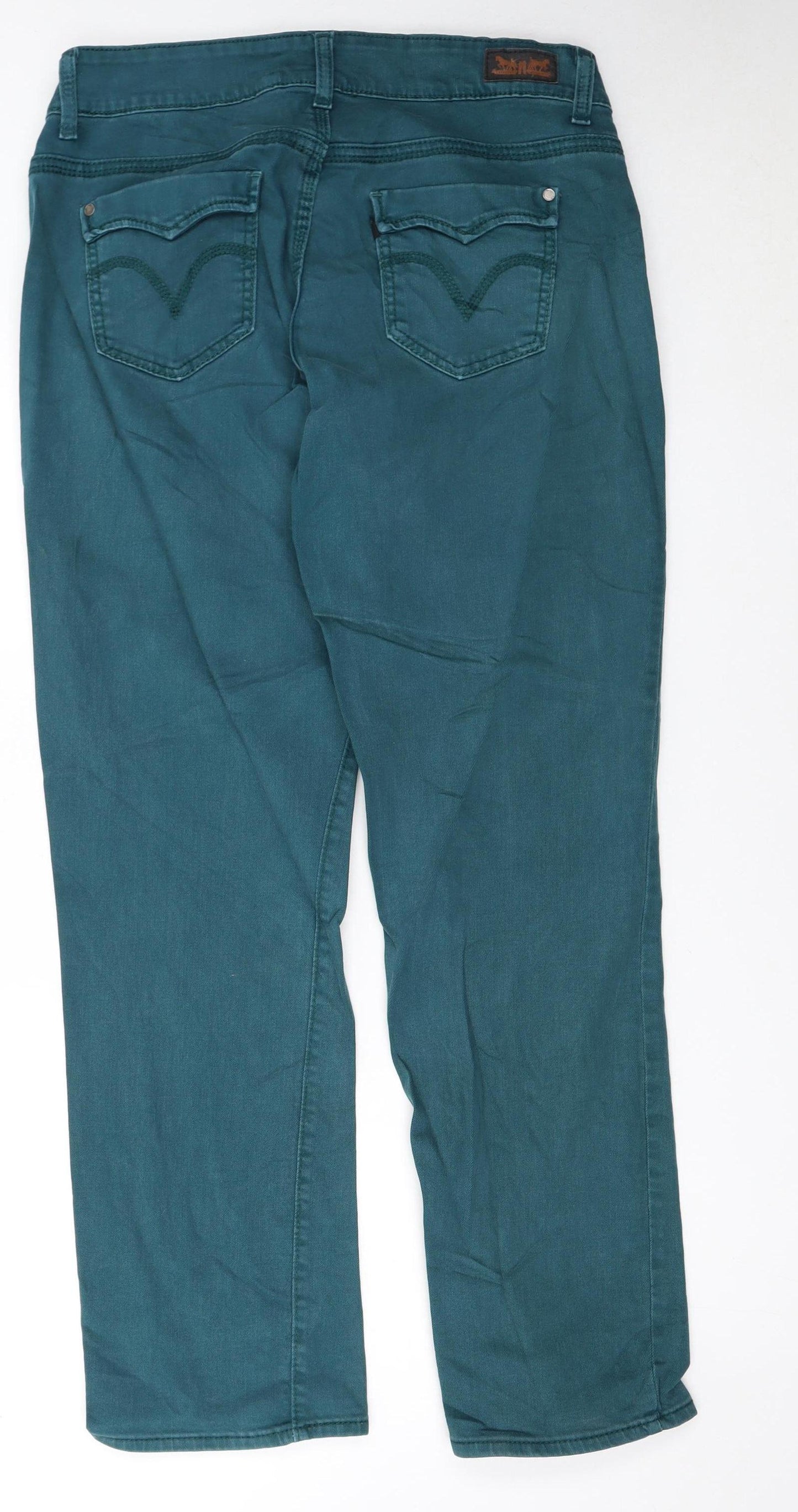 Levi's Men's Green Straight Denim Jeans W32 L32 Regular Fit