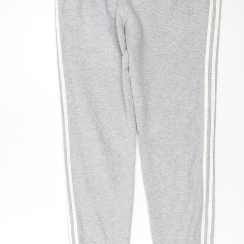 Adidas Womens Grey Jogger Trousers Size 8 Regular Fit