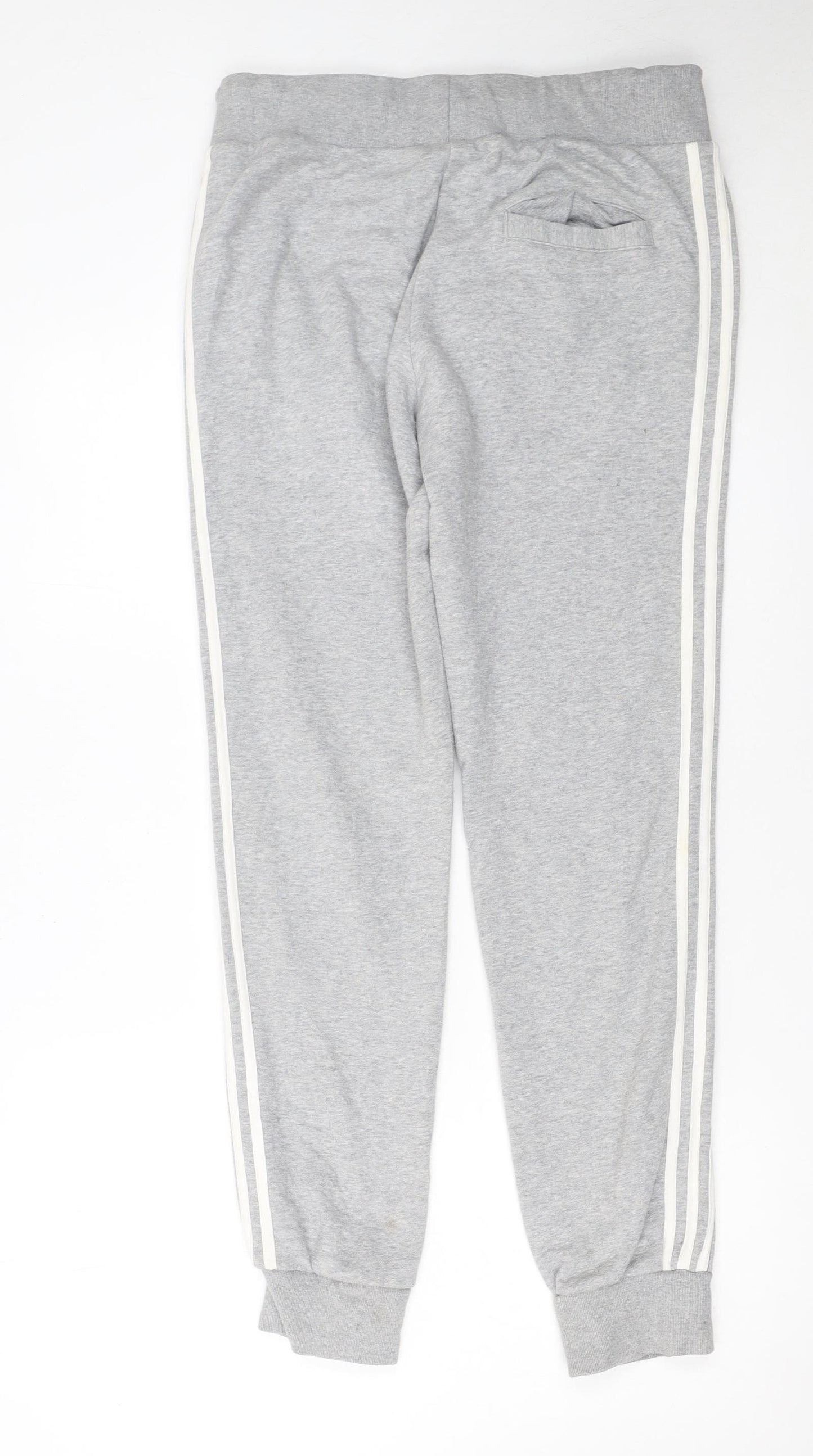 Adidas Womens Grey Jogger Trousers Size 8 Regular Fit