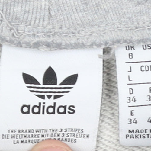 Adidas Womens Grey Jogger Trousers Size 8 Regular Fit
