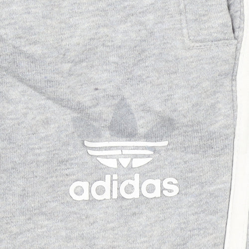 Adidas Womens Grey Jogger Trousers Size 8 Regular Fit