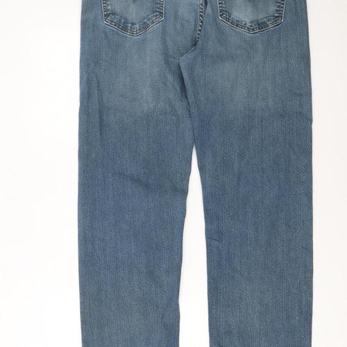Levi's Men's Blue 505 Regular Fit Straight Leg Jeans W38 L34