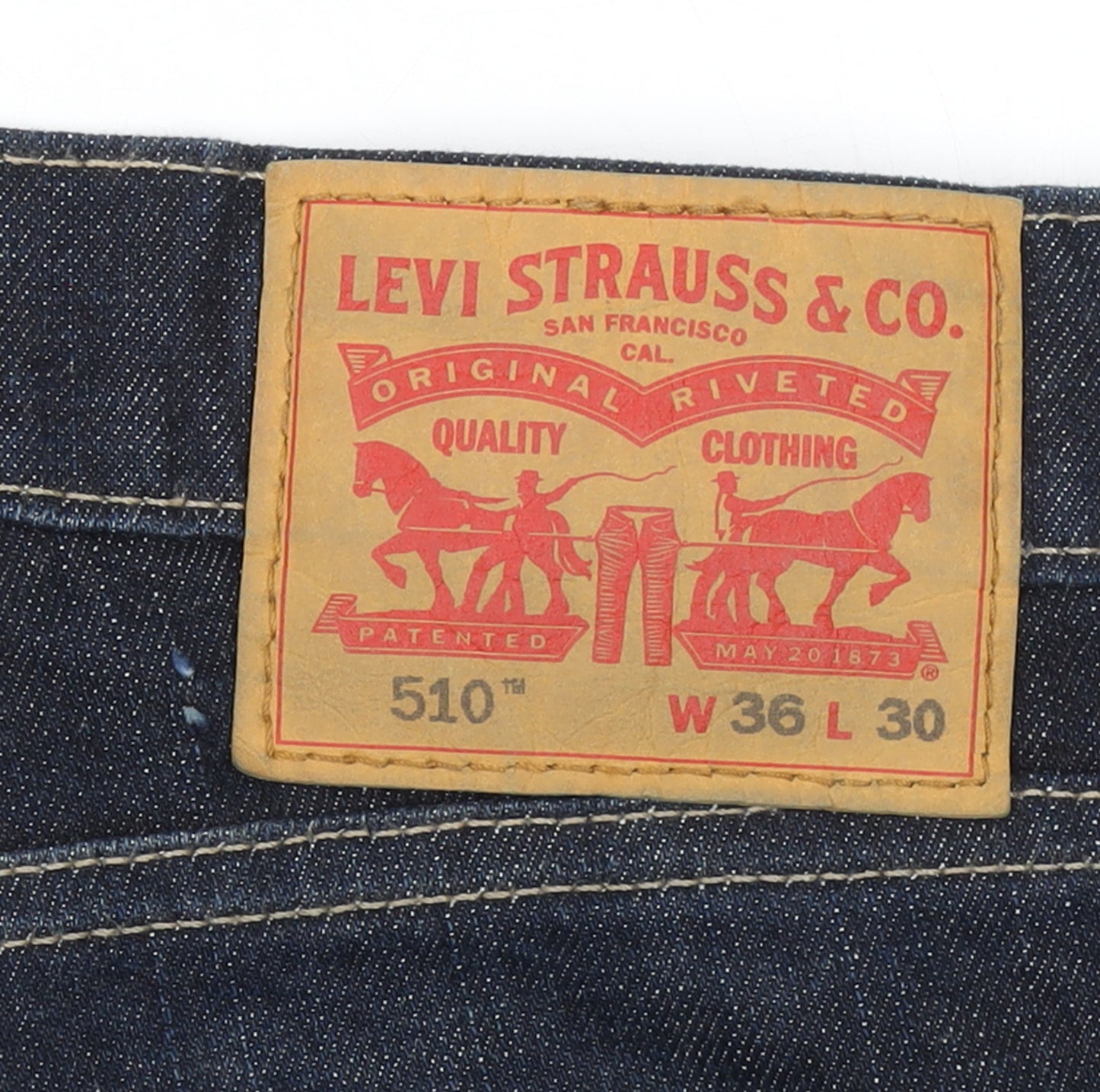 Levi's 510 Men's Blue Skinny Jeans W36 L30 Denim Classic Fit