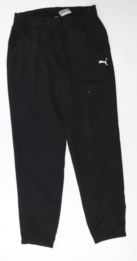 Puma Men's Black Jogger Trousers Small Quick Dry Activewear
