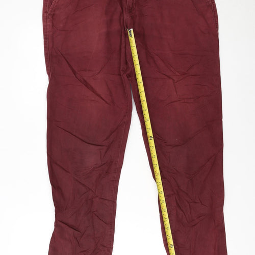 GAP Men's Red Slim Fit Straight Jeans 34x32