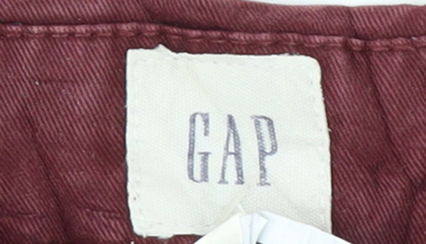 GAP Men's Red Slim Fit Straight Jeans 34x32