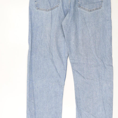 Wrangler Men’s Blue 34x32 Straight Leg Regular Fit Denim Jeans
