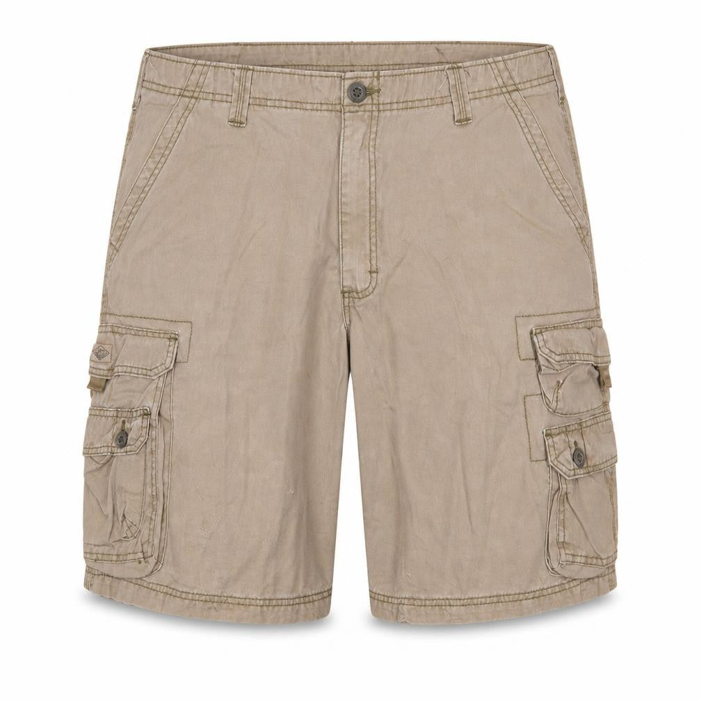 Lee Dungarees Men's Beige Cargo Shorts Size 42 Cotton Canvas