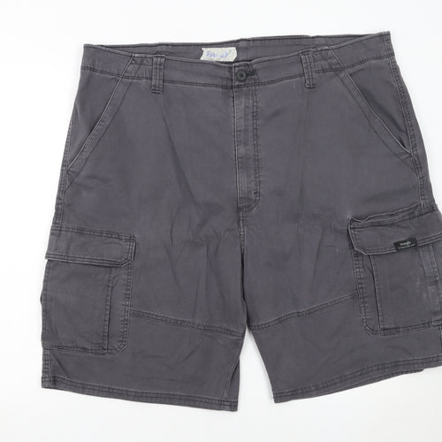 Wrangler Men's Grey Cargo Shorts Size XL 42in Cotton Stretch