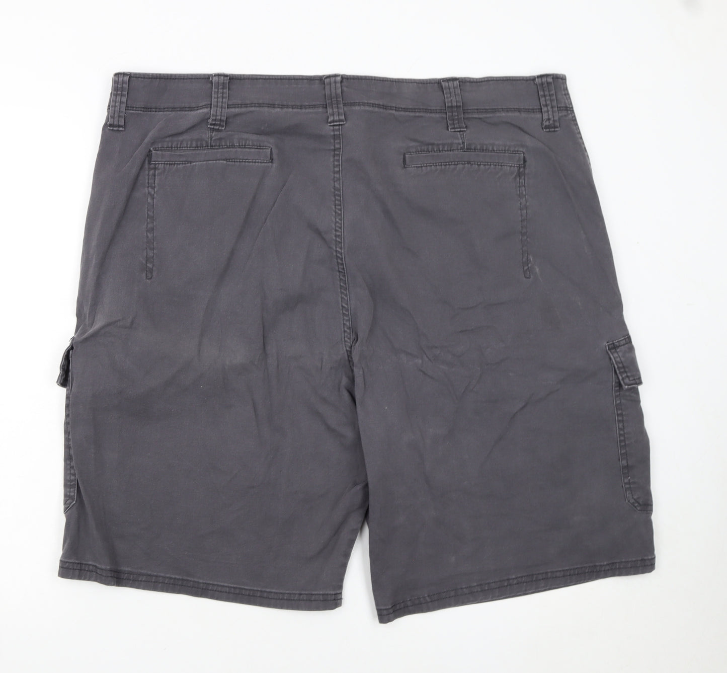 Wrangler Men's Grey Cargo Shorts Size XL 42in Cotton Stretch