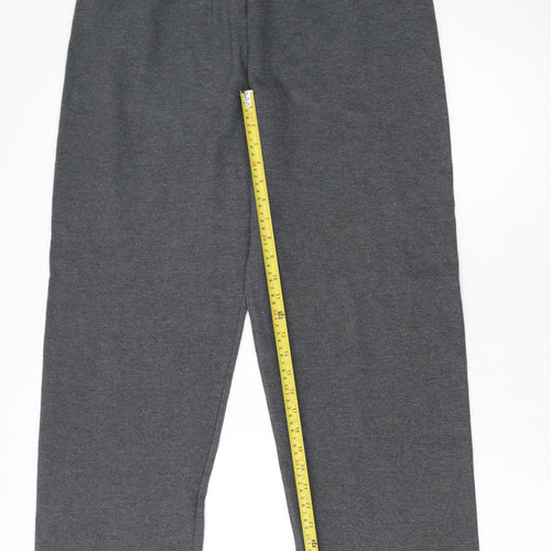Champion Women's Grey Sweatpants M Elastic Waist Fleece Trousers