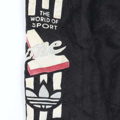 Adidas Men's Black Jogger Sports Trousers Size S Retro Logo