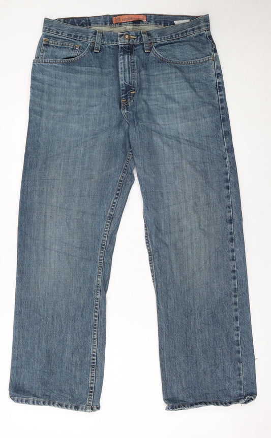 Lee Men's Blue 32x32 Relaxed Bootcut Denim Jeans