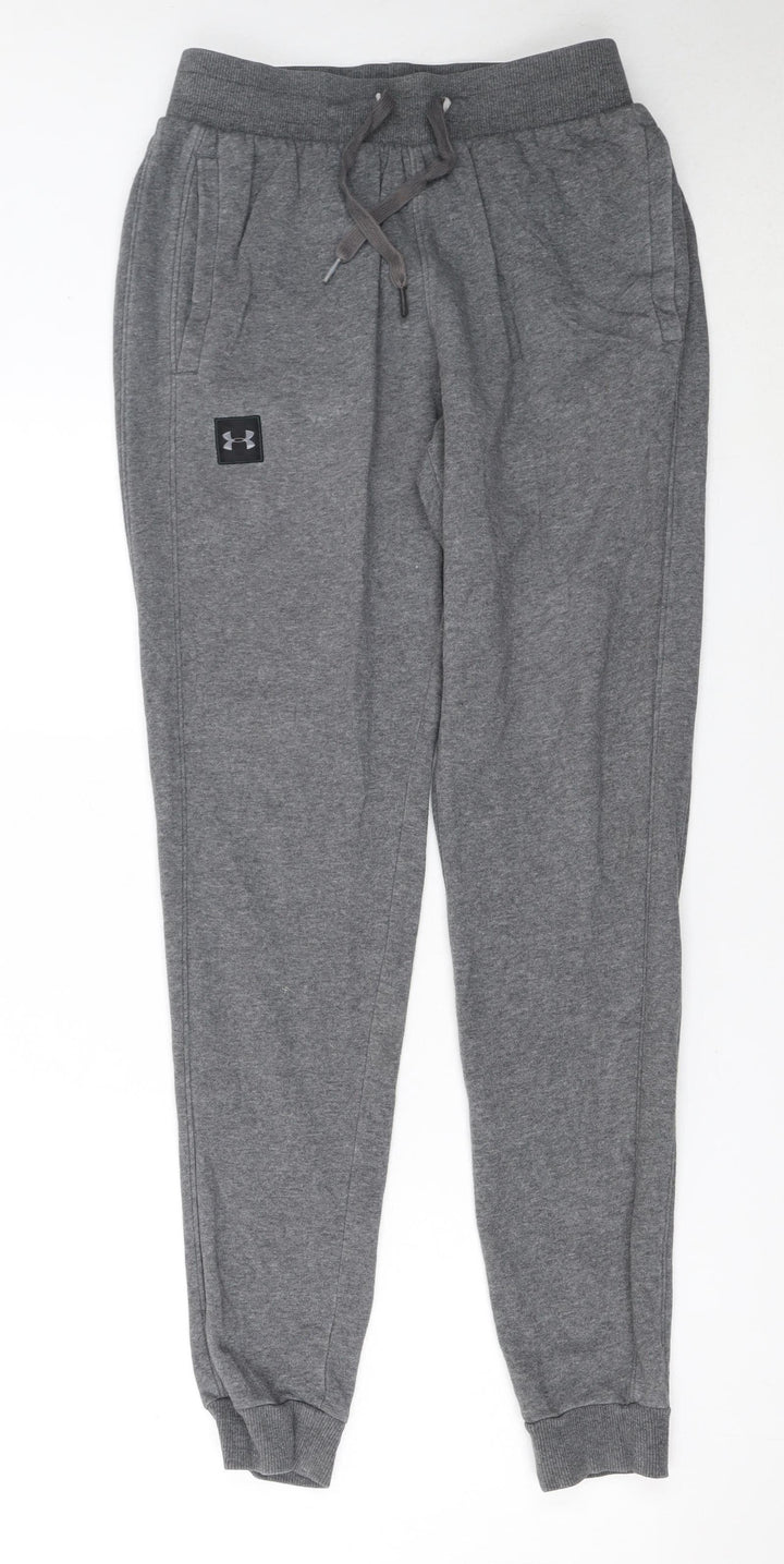 Under Armour Women's Grey Jogger Sweatpants Small Elastic Waist