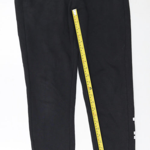 Adidas Womens Black Small Jogger Sweatpants Cotton Blend