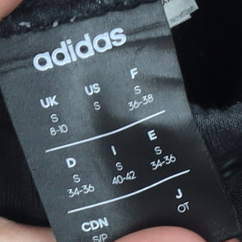 Adidas Womens Black Small Jogger Sweatpants Cotton Blend