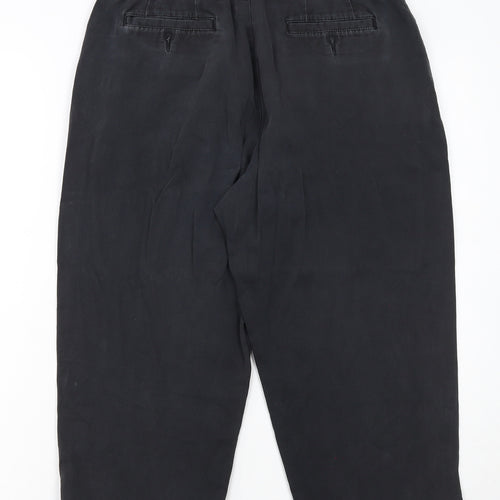 Lee Womens Black Chino Trousers Size 10 Regular Fit Cotton Stretch